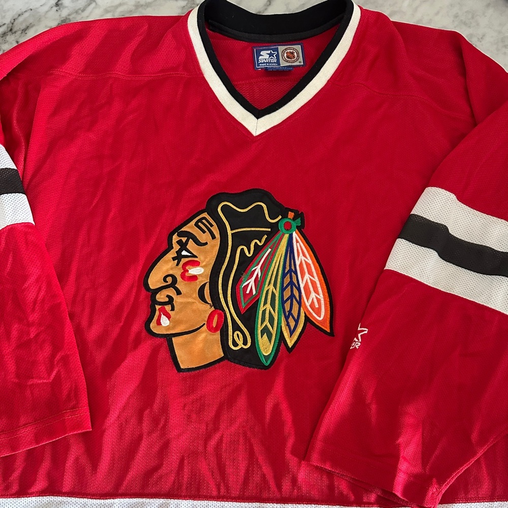 Vintage Chicago Blackhawks Jersey – M – NHL Hockey Fan Gear